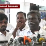 பால் முகவர்கள் சங்க தலைவர் பொன்னுசாமி செய்தியாளர்களிடம் பேசுகிறார்