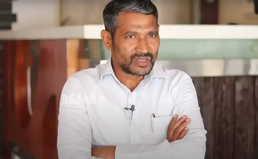 அமைச்சர் வன்னியரசு பேட்டியளிக்கும் காட்சி