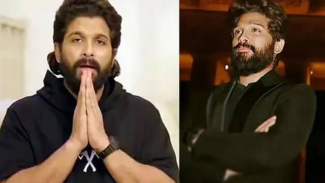 நடிகர் அல்லு அர்ஜுன் மேடையில் பேசுகிறார்
