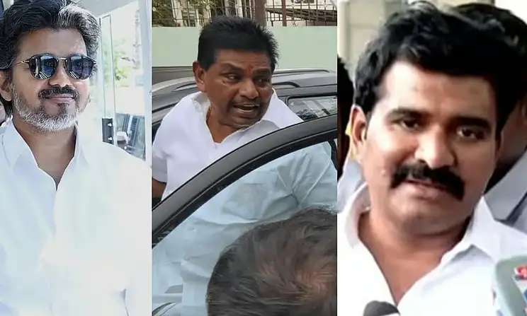 அமைச்சர் சி.டி.ஆர். நிர்மல் குமார் செய்தியாளர்களிடம் பேசுகிறார்
