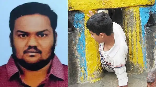 திருவண்ணாமலை இடுக்கு பிள்ளையார் கோவில் குகை பகுதி