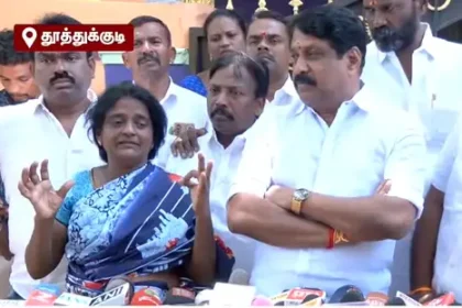 உயிரிழந்த விசாரணை கைதி அருணாச்சலத்தின் பெற்றோர் செய்தியாளர்களிடம் பேசுகின்றனர்