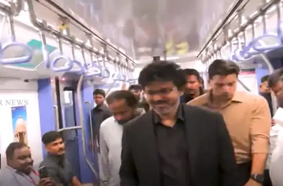 முதலமைச்சர் விஜய் மெட்ரோ ரயில் பணிகளை ஆய்வு செய்கிறார்