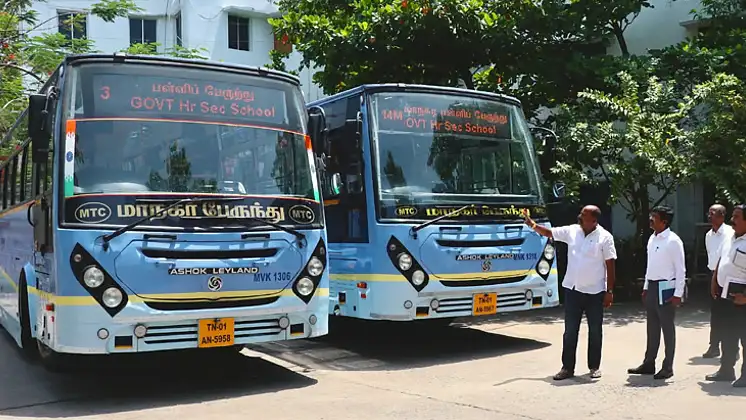 சென்னையில் பள்ளி மாணவர்களுக்காக சிறப்பு பேருந்துகள் இயக்கம்