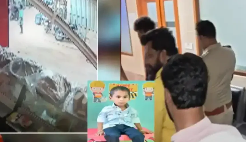 பாதாள சாக்கடை பணிகளில் விபத்து நடந்த பகுதி