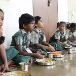 பெருந்தலைவர் காமராஜர் காலை உணவுத் திட்டம் பெயர் மாற்ற அறிவிப்பு பலகை