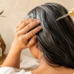 நரை முடி பிரச்சனையை விளக்கும் புகைப்படம்