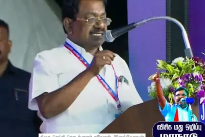 திமுக செய்தி தொடர்புக்குழு தலைவர் டி.கே.எஸ். இளங்கோவன் பேட்டியளிக்கிறார்