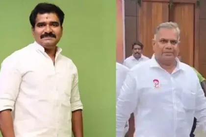 லஞ்ச ஒழிப்புத் துறைக்கு புகார் அளிக்கும் திமுகவினர்