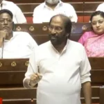 நாடாளுமன்ற உறுப்பினர் திருச்சி சிவா செய்தியாளர்களிடம் பேசுகிறார்