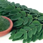 ஆரோக்கியமான முருங்கை இலைச்சாற்றை அருந்தும் நபர்
