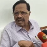 திமுக பொதுச்செயலாளர் துரைமுருகன் செய்தியாளர்களிடம் பேசுகிறார்