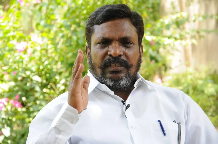 விடுதலைச் சிறுத்தைகள் கட்சித் தலைவர் தொல். திருமாவளவன்