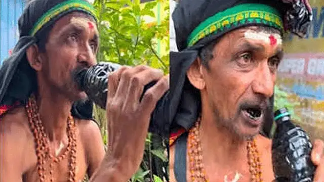 பழைய இன்ஜின் ஆயிலை குடிக்கும் குமார்