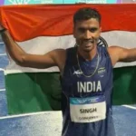 10,000 மீ ஓட்டப்பந்தயத்தில் வெள்ளிப் பதக்கம் வென்ற குல்வீர் சிங்