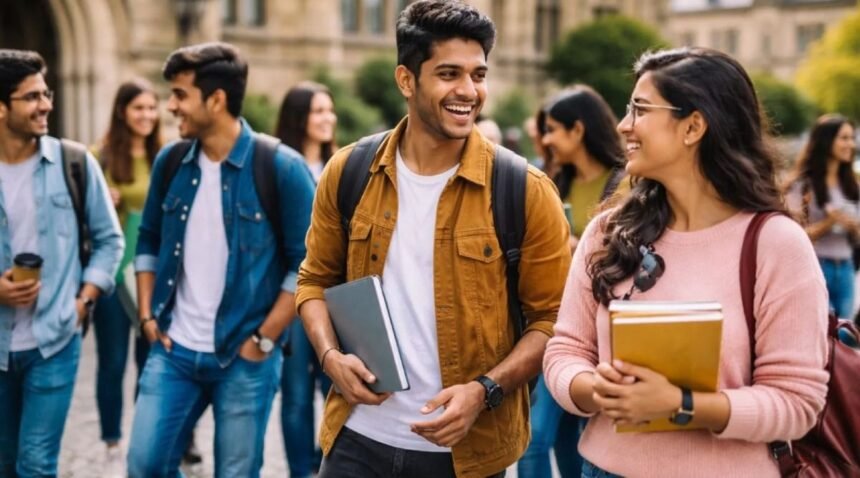 ஐ.இ.எல்.டி.எஸ் தேர்வு எழுதும் மாணவர்கள் கணினியைப் பயன்படுத்துதல்