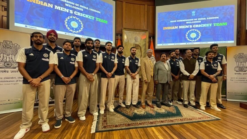 லண்டனில் உள்ள இந்திய தூதரகத்தில் இந்திய கிரிக்கெட் வீரர்களுக்கு வரவேற்பு நிகழ்ச்சி