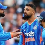 இந்திய கிரிக்கெட் அணி வீரர்கள் களத்தில்