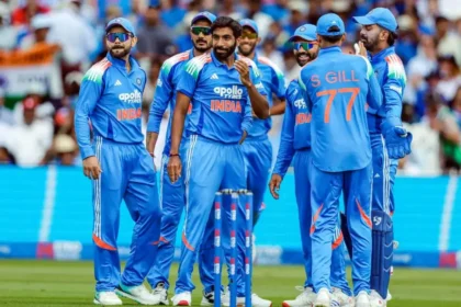 இந்திய கிரிக்கெட் அணி வீரர்கள் வெற்றி கொண்டாட்டம்