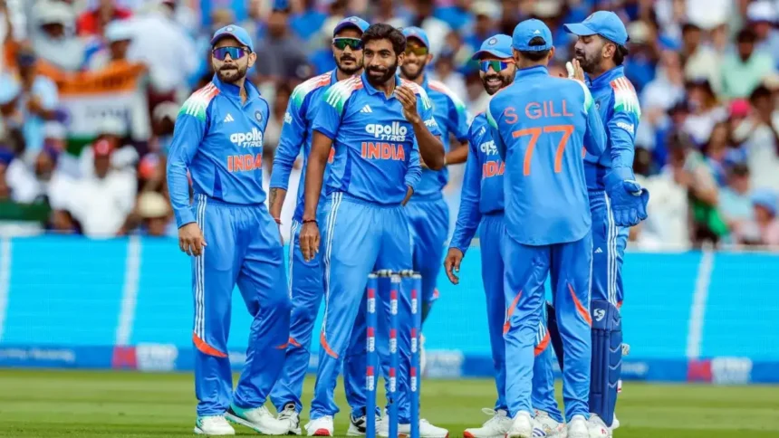 இந்திய கிரிக்கெட் அணி வீரர்கள் வெற்றி கொண்டாட்டம்