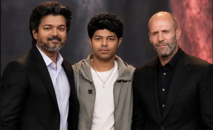 ஜேசன் சஞ்சய் நேர்காணல் அளிக்கும் காட்சி