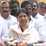 திமுக துணைப் பொதுச்செயலாளர் கனிமொழி செய்தியாளர்களைச் சந்திக்கிறார்