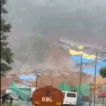 கேரள மாநிலம் வயநாடு பகுதியில் நிலச்சரிவு ஏற்பட்ட இடம்
