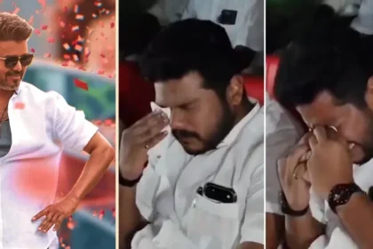 அமைச்சர் முகமது ஃபர்வேஸ் 'ஜனநாயகன்' திரைப்படம் பார்த்துக் கொண்டிருக்கிறார்