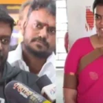 அமைச்சர் ராஜ்மோகன் செய்தியாளர்களிடம் விளக்கம் அளிக்கும் காட்சி