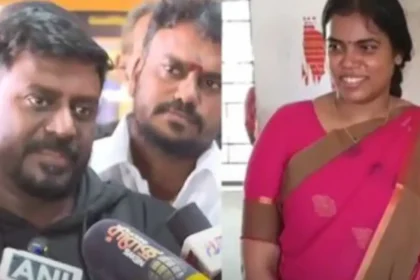 அமைச்சர் ராஜ்மோகன் செய்தியாளர்களிடம் விளக்கம் அளிக்கும் காட்சி