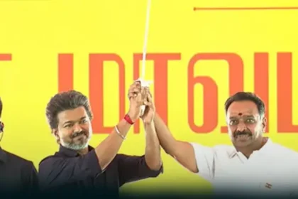 முன்னாள் அமைச்சர் எம்.ஆர்.விஜயபாஸ்கர் செய்தியாளர்களிடம் பேசுகிறார்
