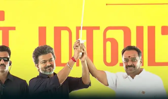 முன்னாள் அமைச்சர் எம்.ஆர்.விஜயபாஸ்கர் செய்தியாளர்களிடம் பேசுகிறார்