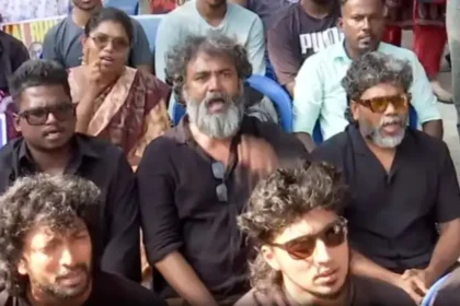 நீட் தேர்வுக்கு எதிராக போராட்டத்தில் ஈடுபட்டுள்ள இயக்குநர் பா.ரஞ்சித் மற்றும் பாடகர் அறிவு