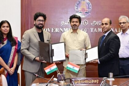 நெல்லை கங்கைகொண்டானில் அமையவுள்ள மின்கல உற்பத்தி ஆலை தொடர்பான ஒப்பந்தம்