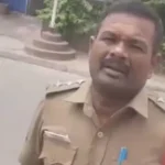 வட இந்திய ஓட்டுநர் போலீசாரை மிரட்டுவது தொடர்பான வீடியோ காட்சி