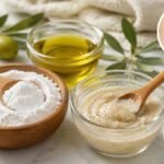 ஆலிவ் எண்ணெய் மற்றும் பேக்கிங் சோடா கலவை