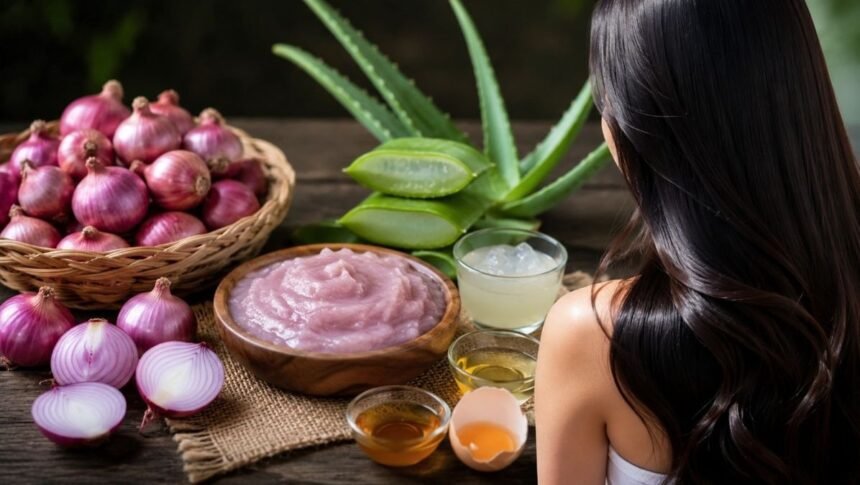 சின்ன வெங்காயத்தை கையில் வைத்திருக்கும் நபர்