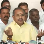 பாமக முன்னாள் எம்எல்ஏ அருள் பேட்டியளிக்கும் காட்சி