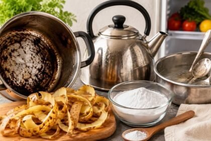 உருளைக்கிழங்கு தோல்கள் மற்றும் சமையல் சோடா வீட்டுப் பராமரிப்புப் பயன்பாடுகள்
