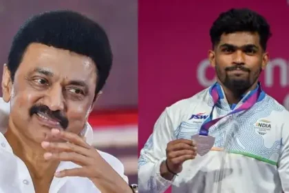 திமுக தலைவர் மு.க.ஸ்டாலின் வாழ்த்து தெரிவிக்கும் படம்