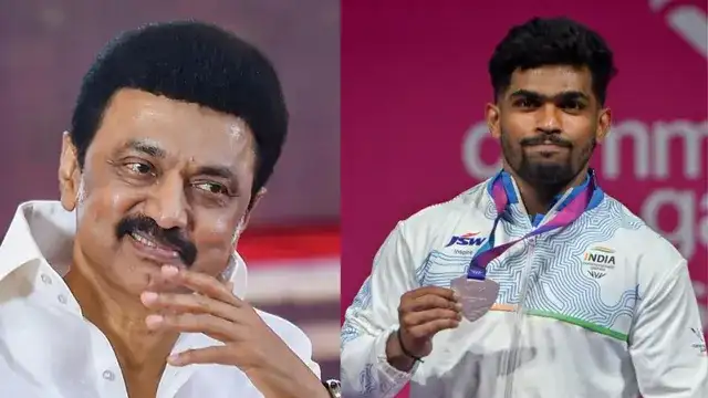 திமுக தலைவர் மு.க.ஸ்டாலின் வாழ்த்து தெரிவிக்கும் படம்