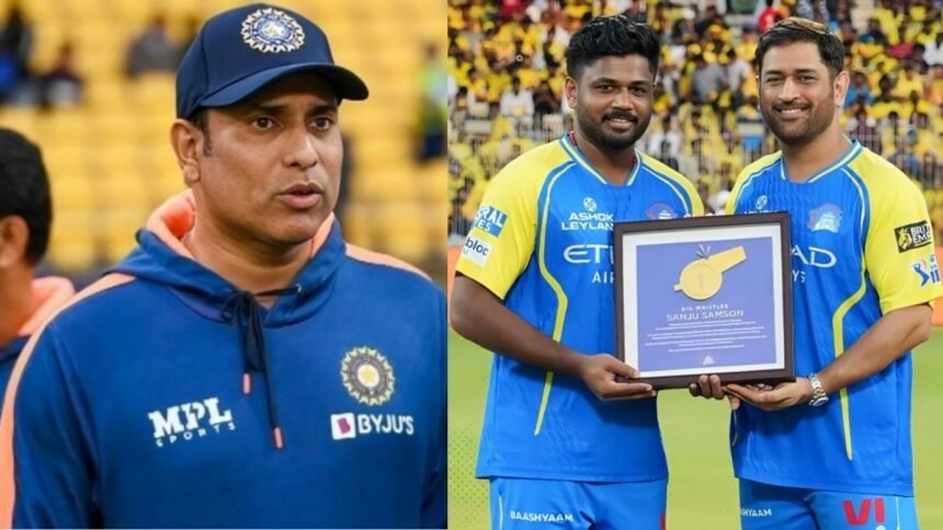 வி.வி.எஸ். லக்ஷ்மன் மற்றும் சடகோபன் ரமேஷ் கிரிக்கெட் மைதானத்தில் உரையாடும் காட்சி