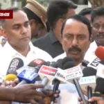 அமைச்சர் செங்கோட்டையன் செய்தியாளர்களிடம் பேசுகிறார்