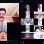 திமுக தலைவர் மு.க.ஸ்டாலின் லண்டனில் இருந்து காணொளி மூலம் எம்பிக்களுடன் ஆலோசனை