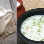 கோடை காலத்தில் குளிர்ச்சியாக மோர் அருந்தும் நபர்