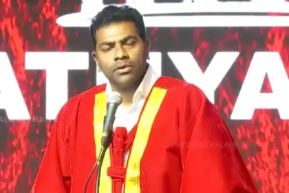 அமைச்சர் ஆதவ் அர்ஜுனா சத்யபாமா பல்கலைக்கழக பட்டமளிப்பு விழாவில் உரையாற்றுகிறார்