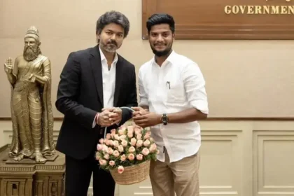 தமிழக முதல்வர் ஜோசப் விஜய் மற்றும் பாஜக மாநில தலைவர் நயினார் நாகேந்திரன்