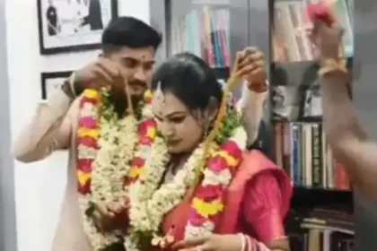திருநங்கை துணை நடிகை கயல்விழி மற்றும் அவரது காதலன் பிரவீன்ராஜ் திருமண புகைப்படங்கள்