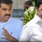 மதிமுக எம்பி துரை வைகோ செய்தியாளர்களை சந்திக்கும் காட்சி