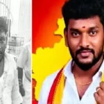 தாக்கப்பட்ட தவெக நிர்வாகி மற்றும் காவல் துறையினர்